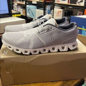 On Running Men's White and Gray Sneakers
